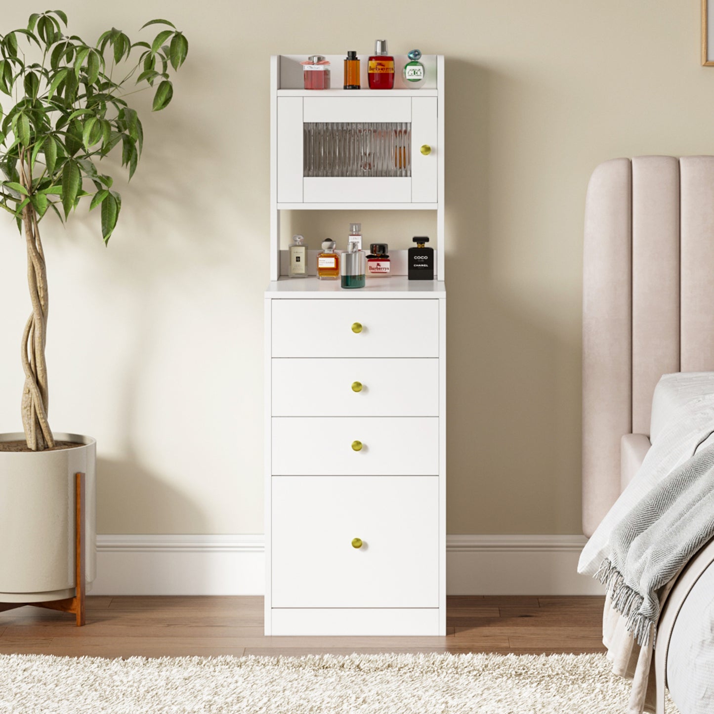 Dressing Table with Rectangle Mirror