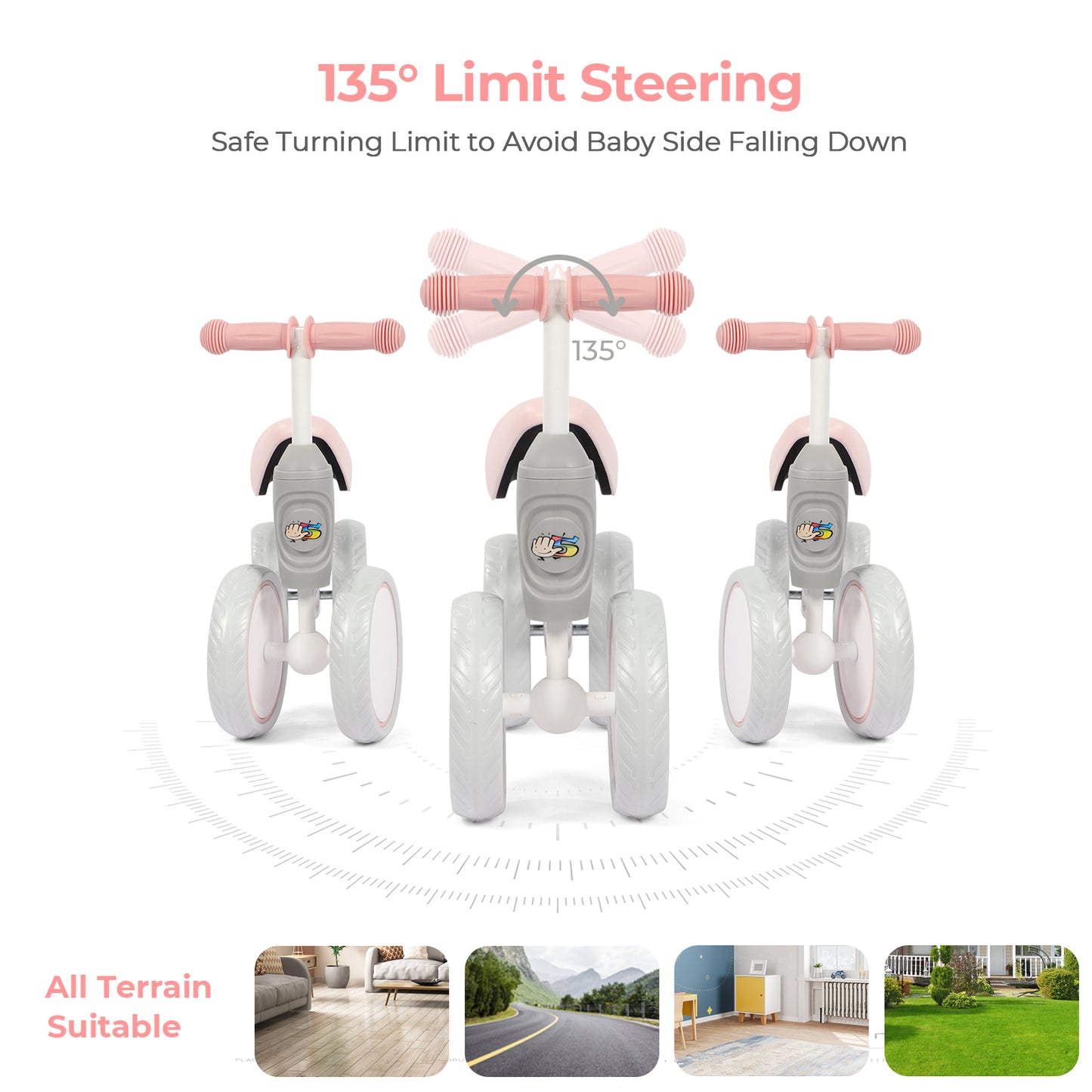 Hello5ive Baby Balance Bike - White