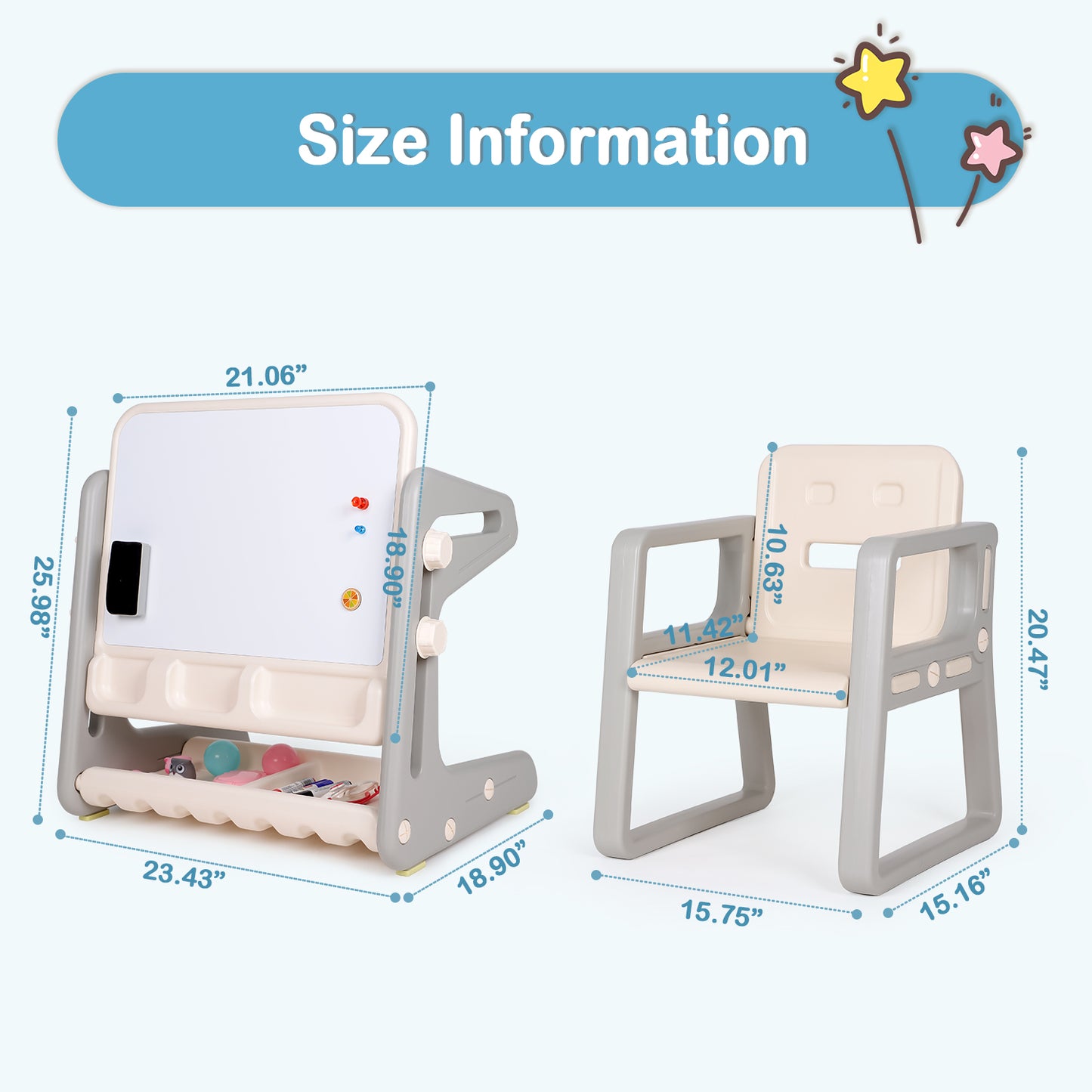 Hello5ive Convertible Kids Art Easel