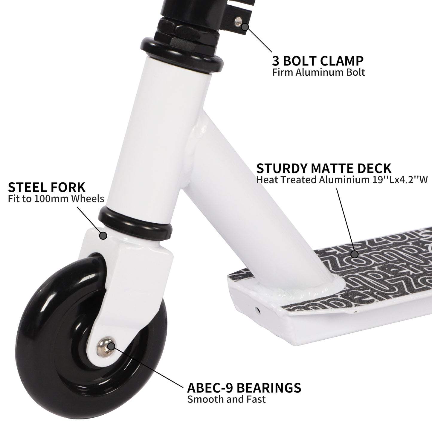 Stunt Scooter, for Child Age 8+, Youngster and Adult