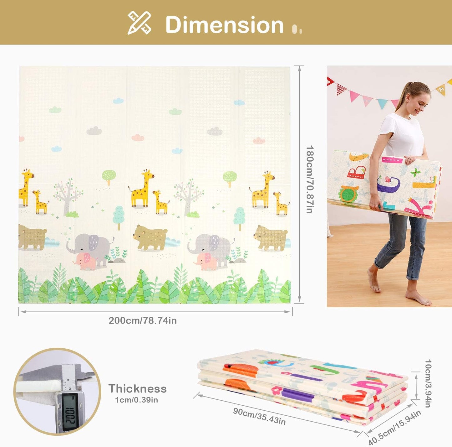 Hello-5ive Foldable Baby Play Mat