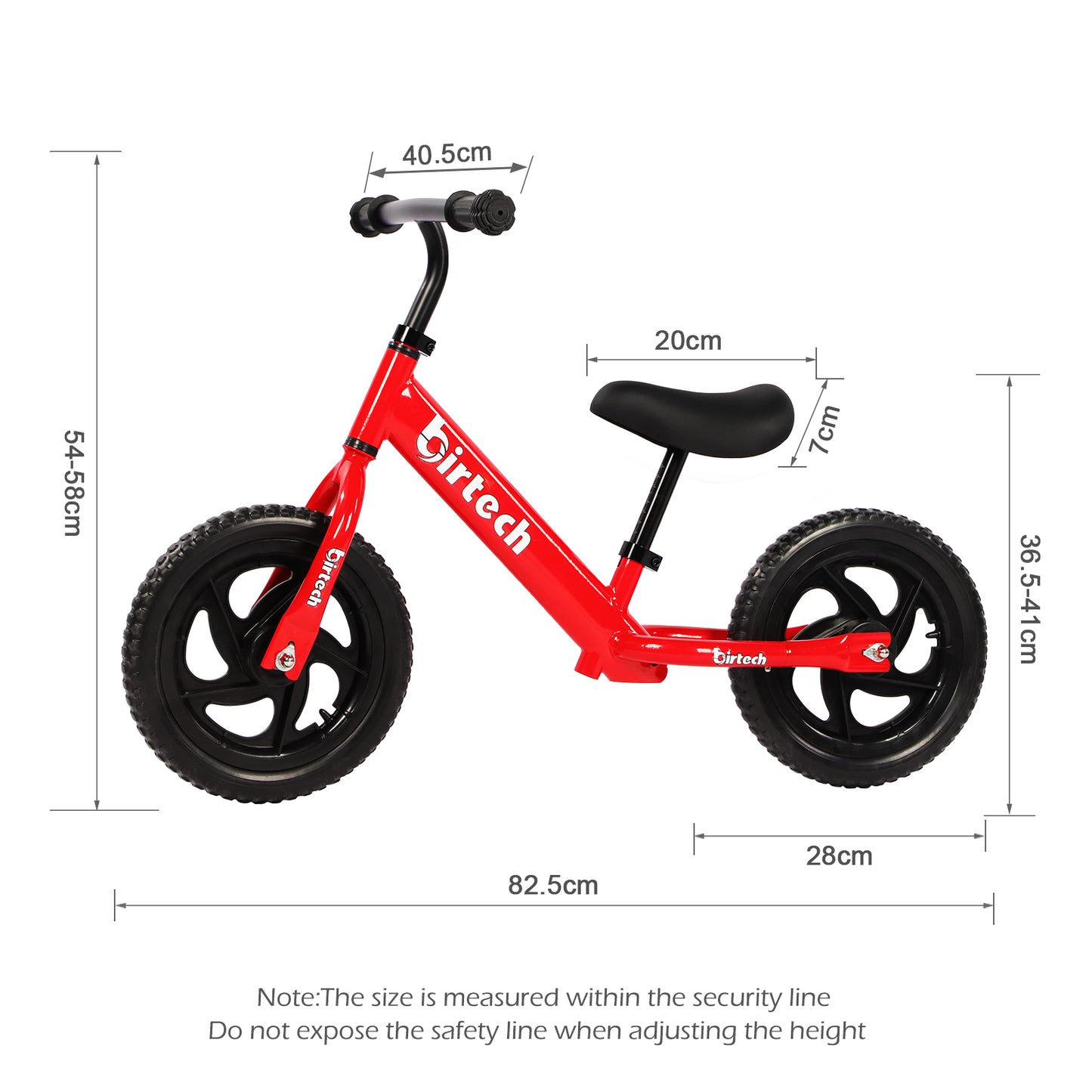 Birtech 12" Balance Bikes for Kids Toddlers