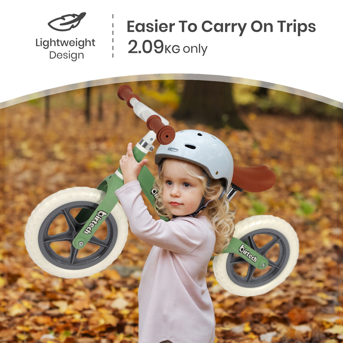 12" Balance Bike with Nylon Frame and Flat-Free Tires