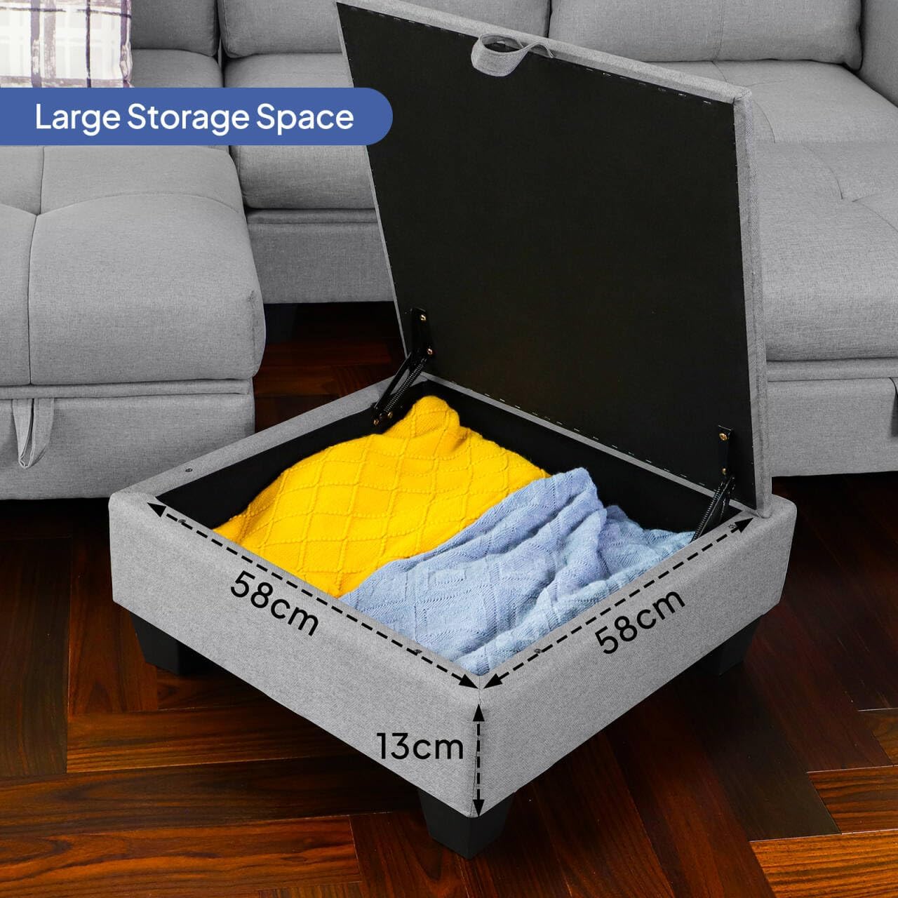 Modular Sectional Sofa with Storage
