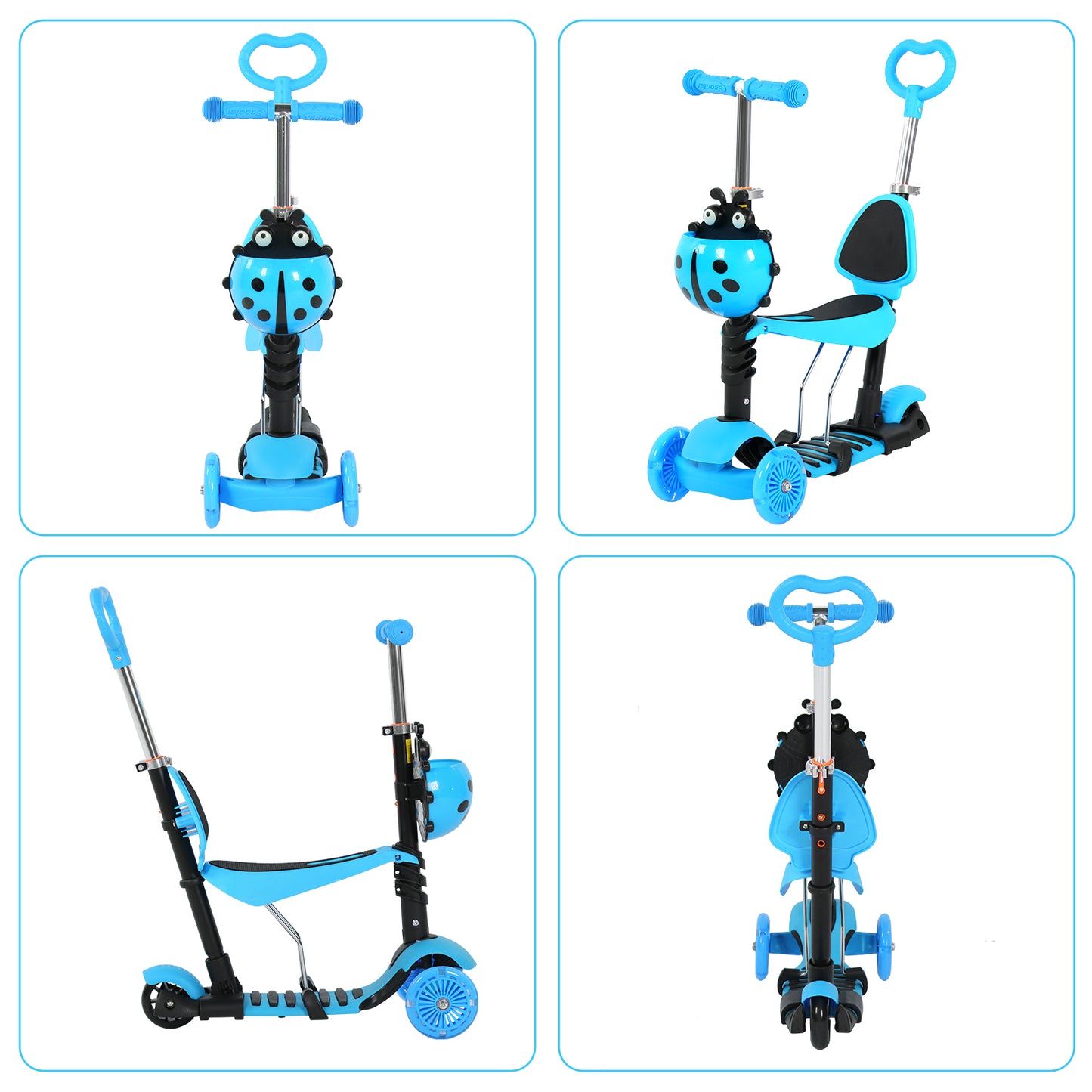 3 Wheels Kids Scooter, 1-8 Years Old