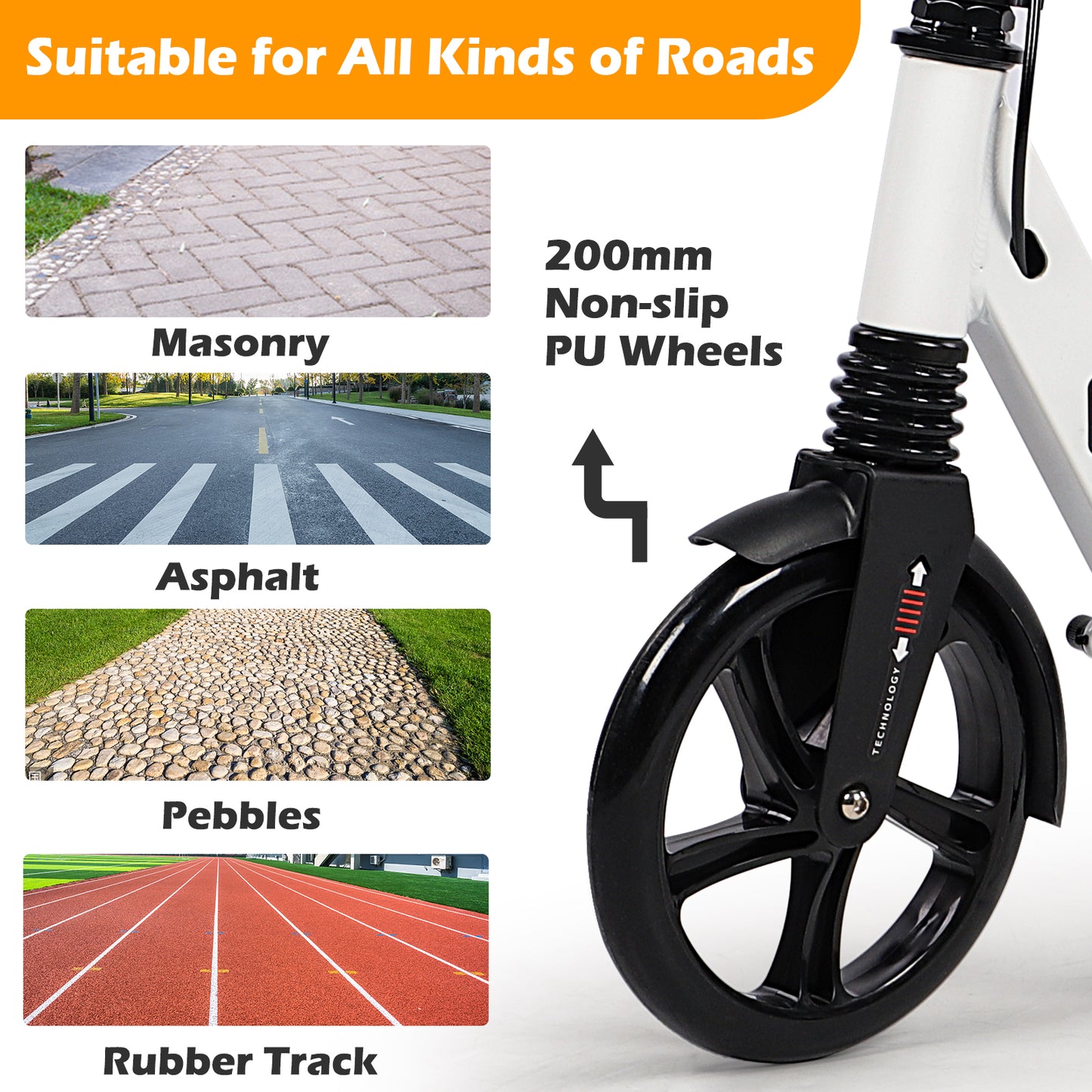 Adult Scooter Disc Brake & Dual Suspension