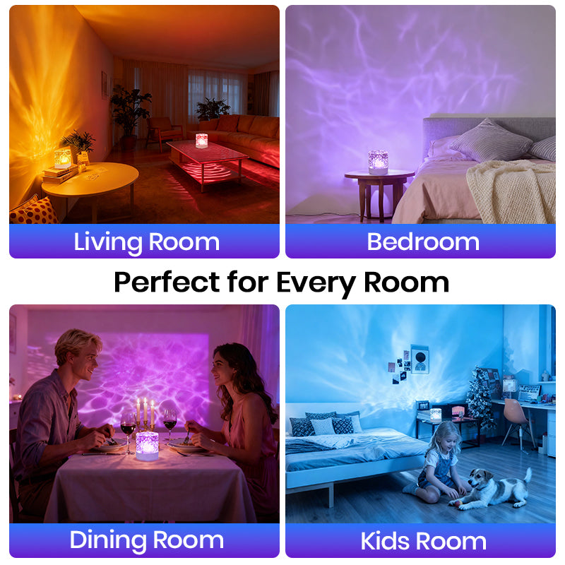 Aurora Water Ripple Projector Light