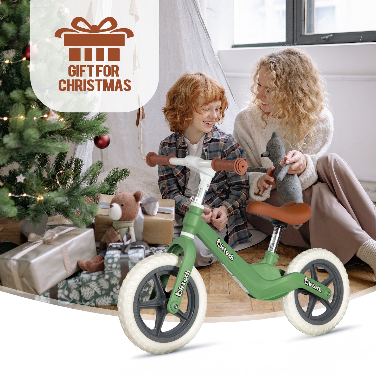 12" Balance Bike with Nylon Frame and Flat-Free Tires