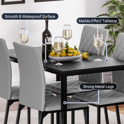 Dining Table and Chairs Set of 4