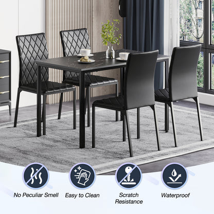 Dining Table and Chairs Set of 4