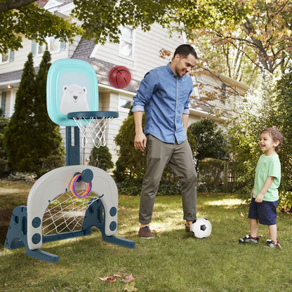 Hello5ive Basketball Hoop & Soccer Goal  Set