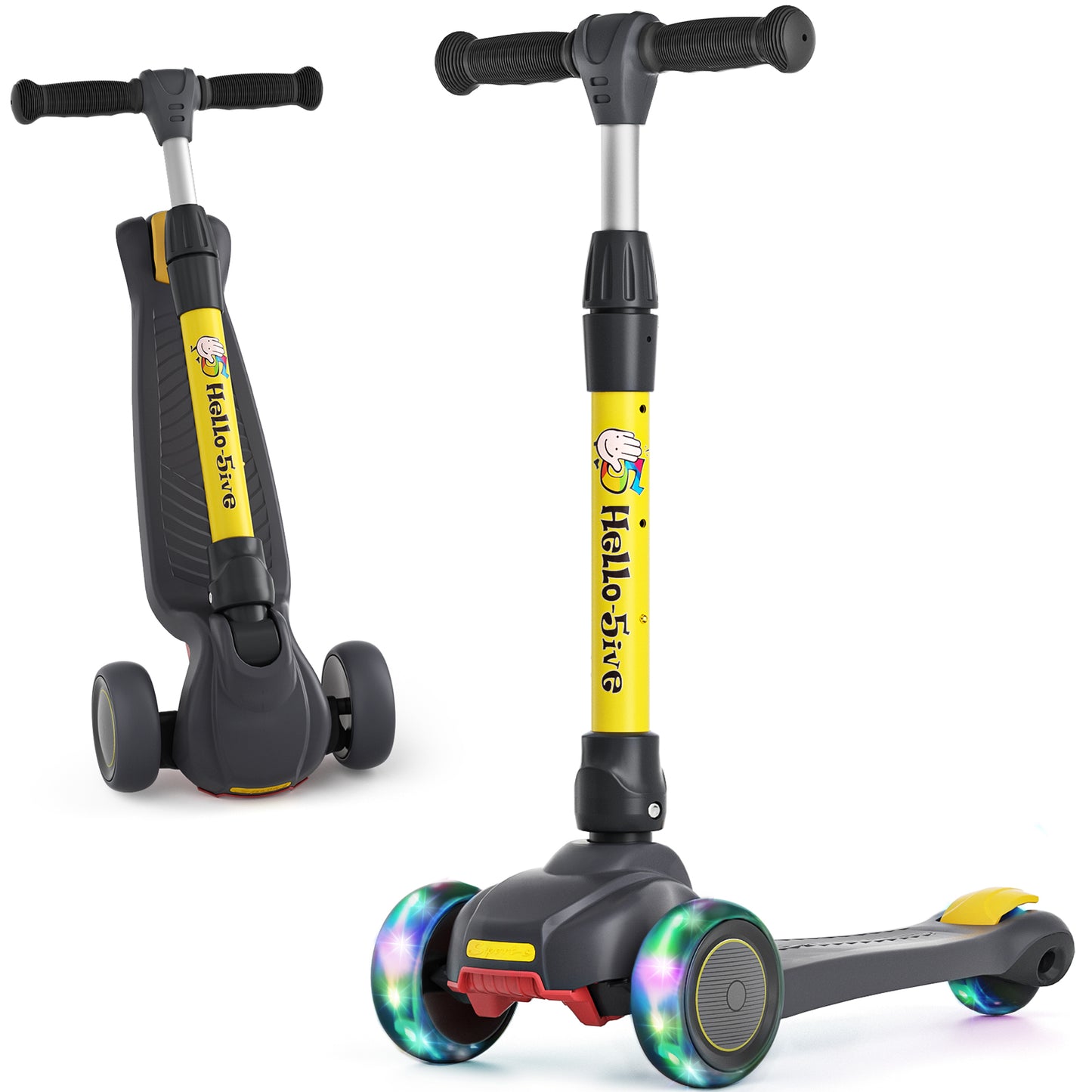 3 Wheel Foldable Kids Scooter LED Light Up Wheels