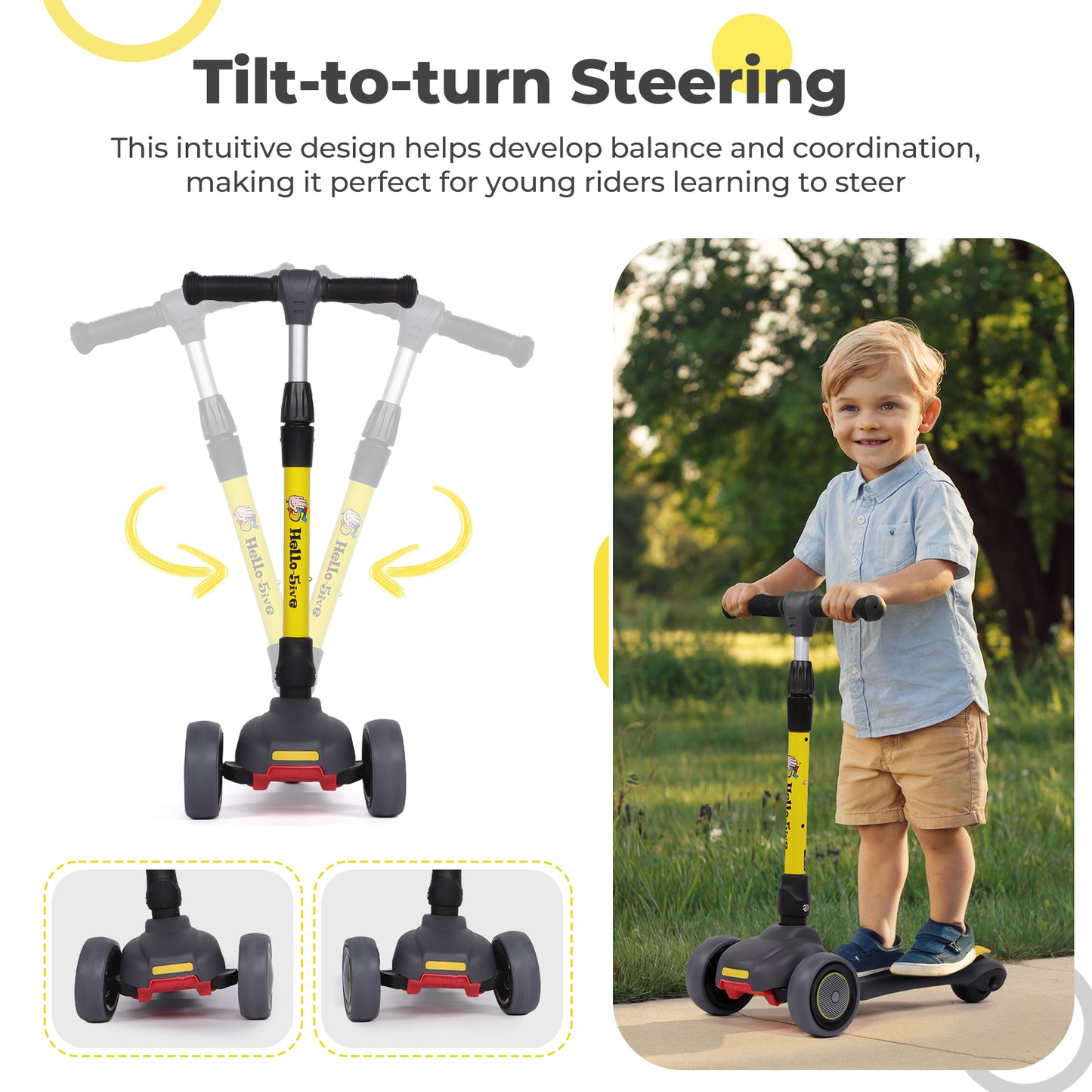 3 Wheel Foldable Kids Scooter LED Light Up Wheels