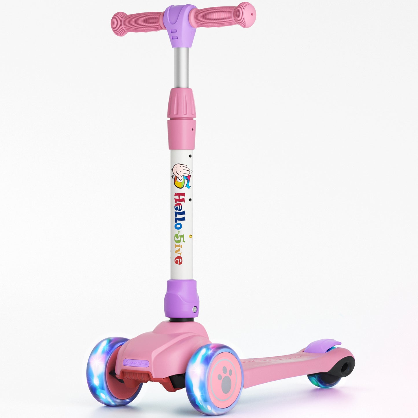 3 Wheel Foldable Kids Scooter LED Light Up Wheels