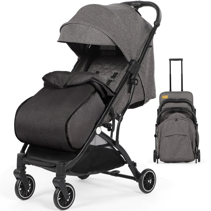 Lightweight Baby Pushchair with Footmuff