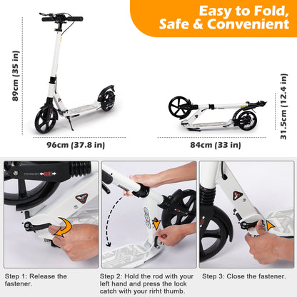 Adult Scooter Disc Brake & Dual Suspension
