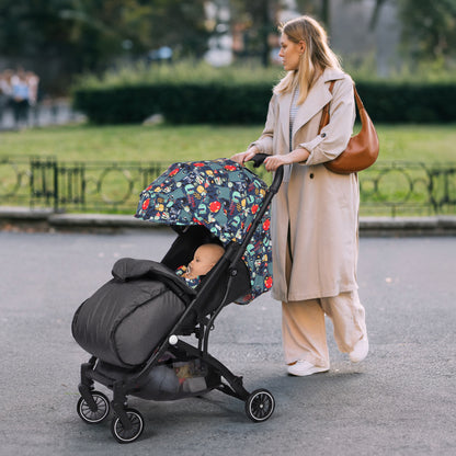 Lightweight Baby Pushchair with Footmuff
