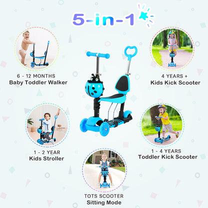 3 Wheels Kids Scooter, 1-8 Years Old