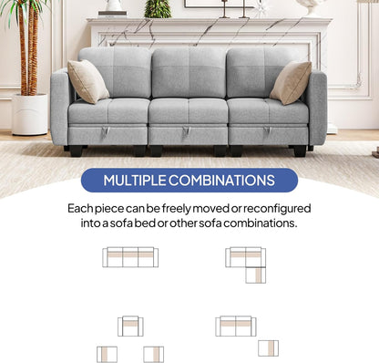 Modular Sectional Sofa with Storage