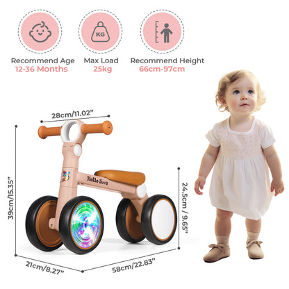 Baby Balance Bike with Lighting Wheels