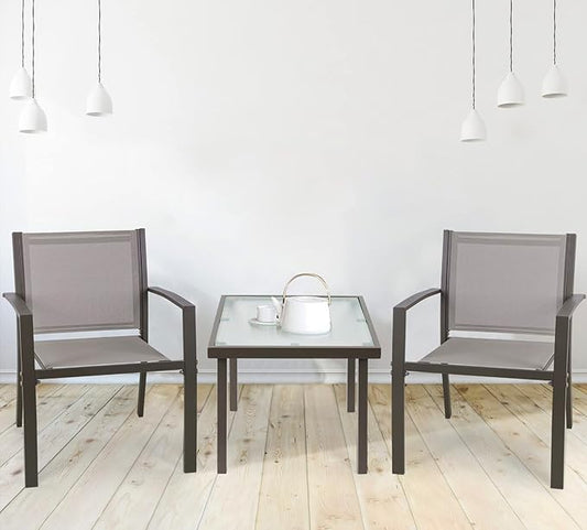 Garden Table and Chairs Set (3 pieces)