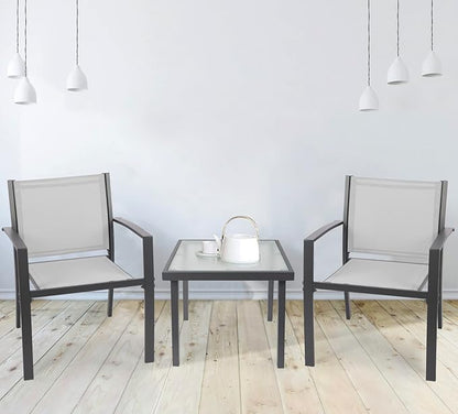 Garden Table and Chairs Set (3 pieces)