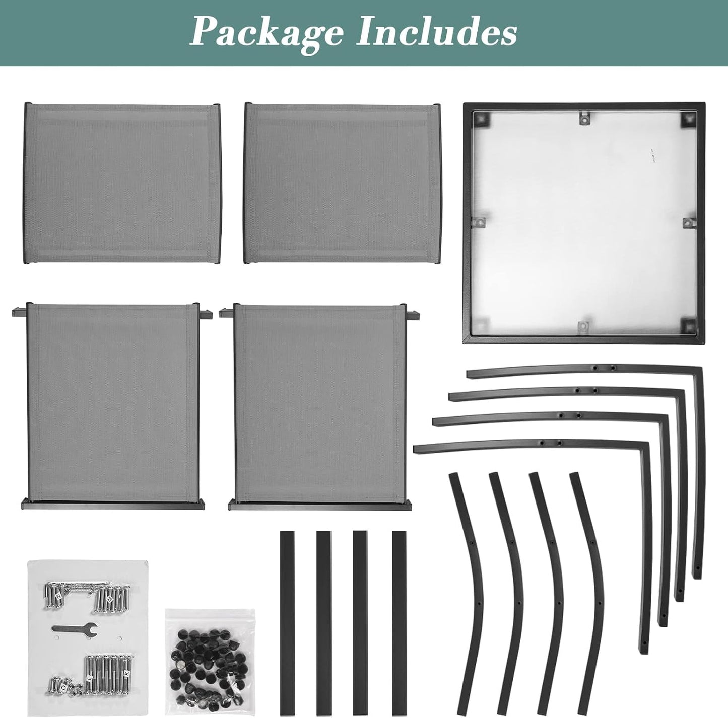 Garden Table and Chairs Set (3 pieces)
