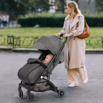Lightweight Baby Pushchair with Footmuff