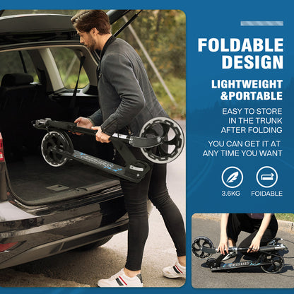 Foldable Kick Scooter with Dual Brakes