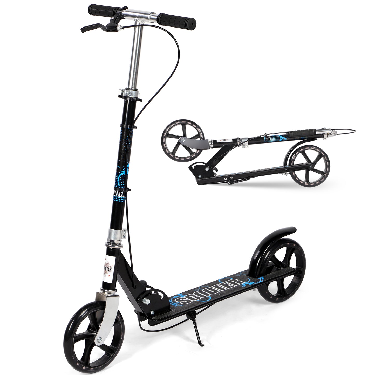 Foldable Kick Scooter with Dual Brakes