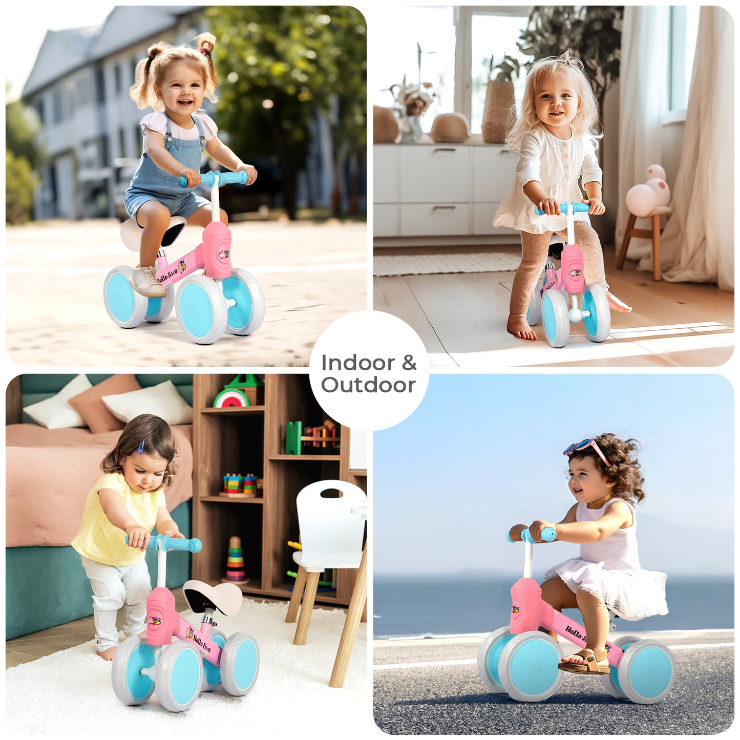 Hello5ive Baby Balance Bike - Pink