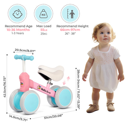 Hello5ive Baby Balance Bike - Pink